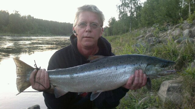 PG Mårtensson med lax. 5,5 kg