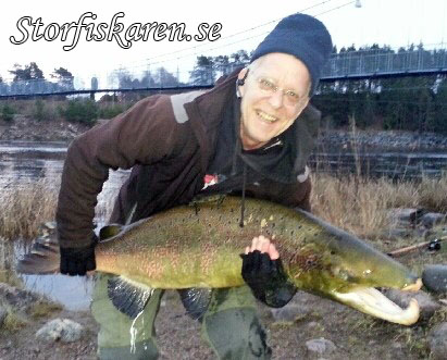 PG med stor höstlax.