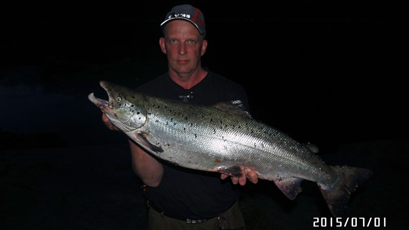 Peter Berggren lax 8,1 kg. Älvkarleby